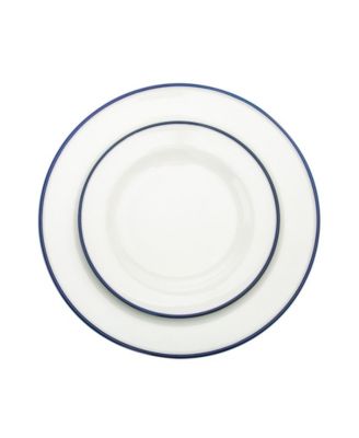 Bistro Blue Band 16 Pc. Dinnerware Set, Service for 4