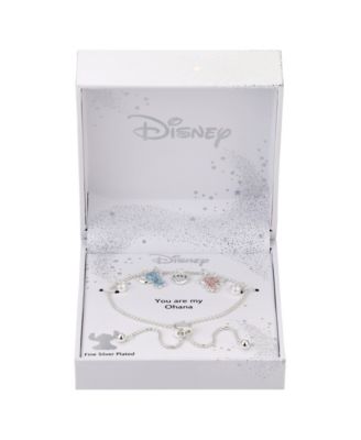 Cubic Zirconia Lilo and Stitch Love Angel Bolo Bracelet