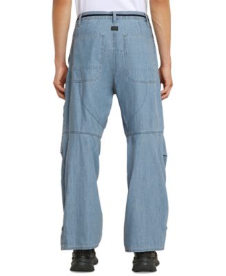 Men's Pleated 3D Relaxed Fit Jeans