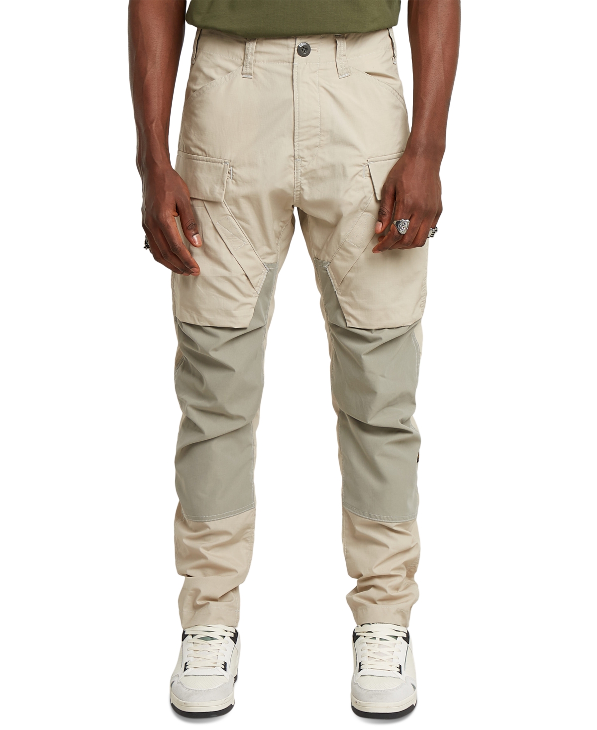 Men's 3D Regular Tapered Cargo Pants - Dk Brick