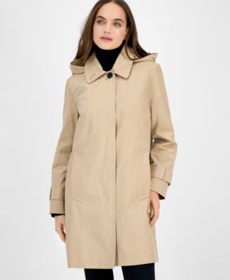 Women's Hooded Scarf Trench Coat