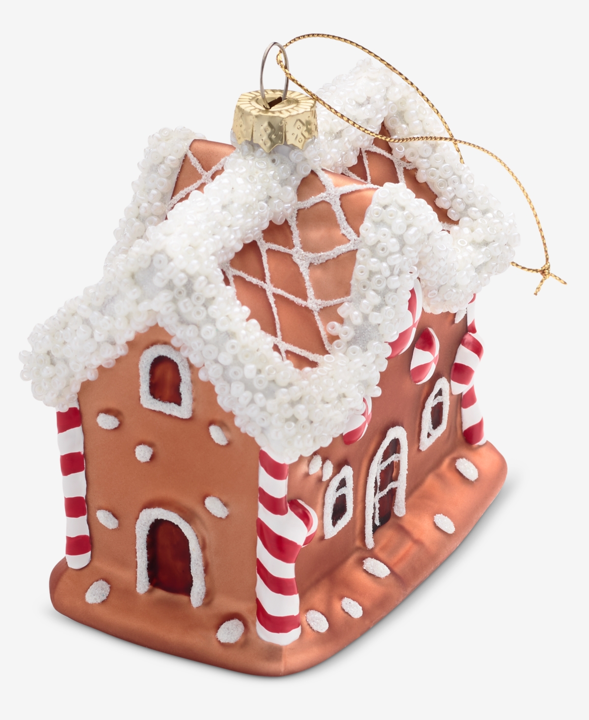 Holiday Lane Gingerbread Village Glass Gingerbread House Ornament, Macy's Exclusive
