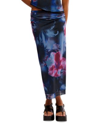 Women's Sunset Mesh Maxi Skirt