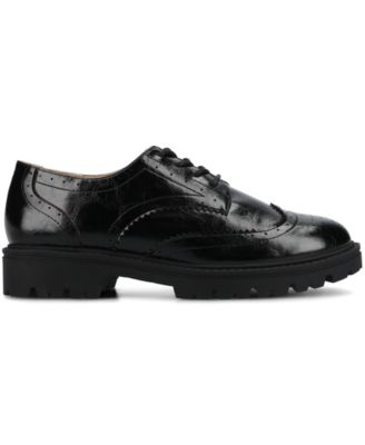 Women's Claudiya Lug Sole Lace Up Oxford Loafers