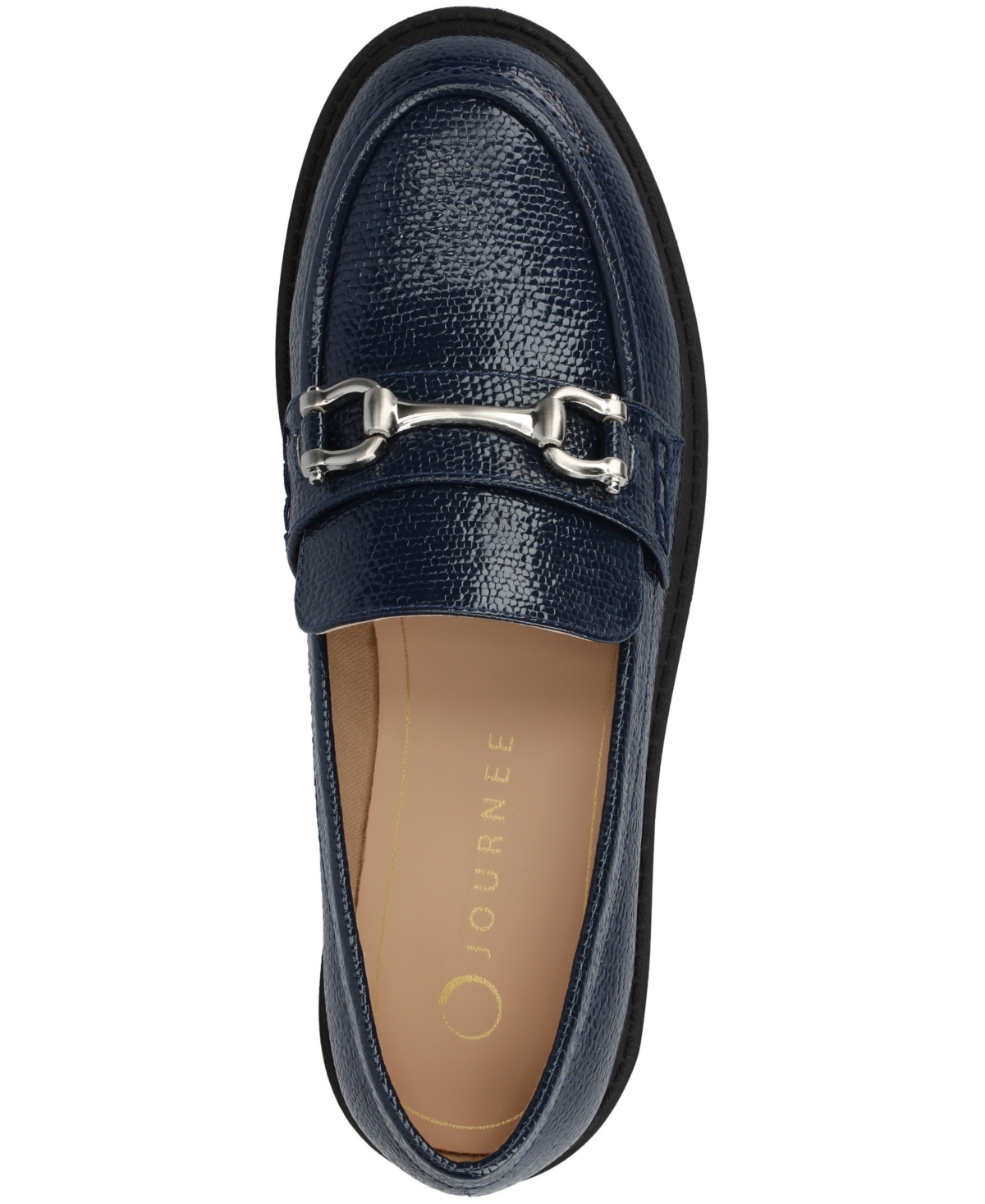 Journee Collection Jessamey Womens Round Closed Toe Loafers In Blue