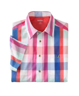 Big & Tall Wrinkle-Resistant Short Sleeve Button Down, Printed