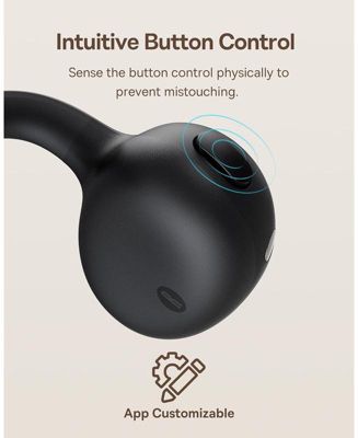 Open Earbuds True Wireless Earbuds Bluetooth 5.3 Open Ear Headphones Sport Earphones,MC1 White