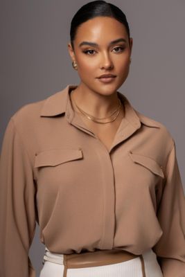 Women's Black Stella Button Up Shirt