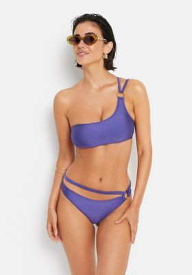 Women's One Shoulder Bandeau Bikini Swimsuit Top Bra Sizing