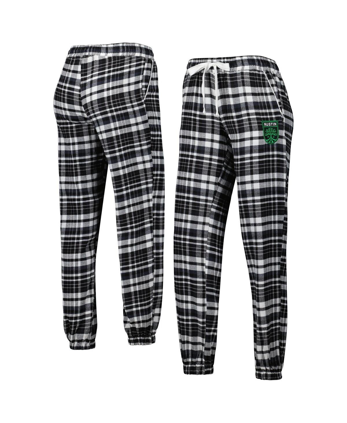 Women's Black Austin Fc Mainstay Flannel Sleep Pants - Black