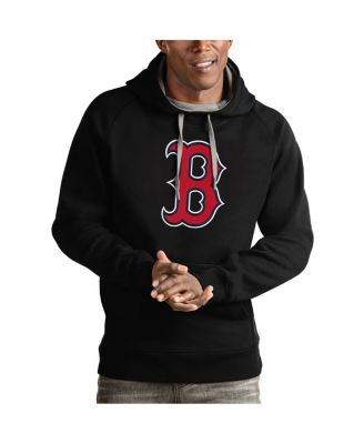 Men's Black Boston Red Sox Victory Pullover Team Logo Hoodie