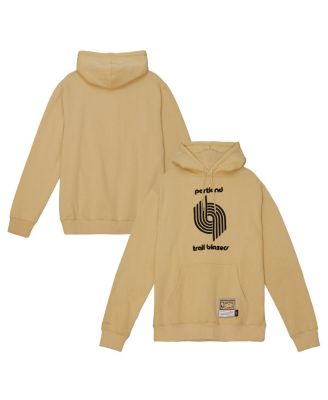 Mitchell & Ness - Men's Khaki Portland Trail Blazers Hardwood Classics Pullover Hoodie