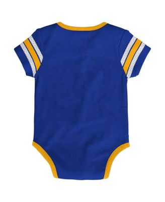 Baby Boys and Girls Blue St. Louis Blues Hockey Jersey Bodysuit