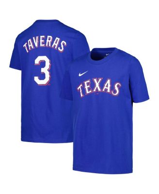 Nike - Big Boys and Girls Leody Taveras Royal Texas Rangers Name Number T-Shirt