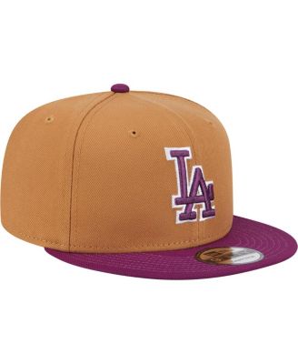 Men's Brown/Purple Los Angeles Dodgers Color Pack Two-Tone 9FIFTY Snapback Hat
