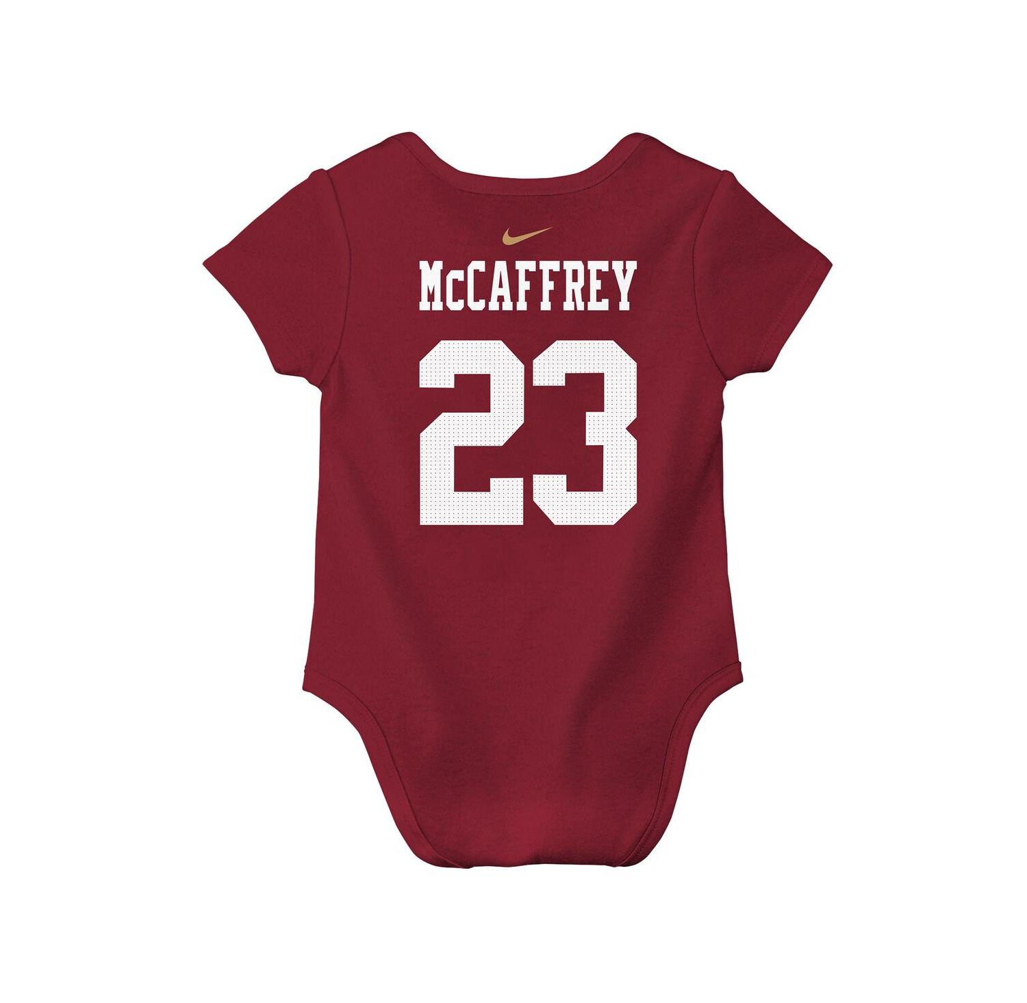 Baby Boys and Girls Christian McCaffrey Scarlet San Francisco 49ers Player Name & Number Bodysuit