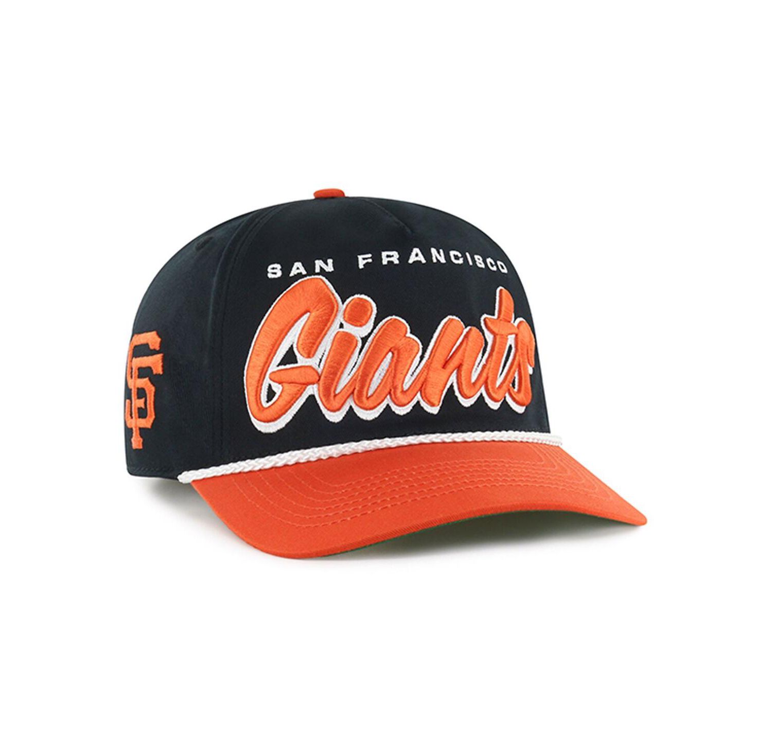 Men's Black San Francisco Giants Drop Shadow Rope Hitch Adjustable Hat