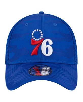 Men's Royal Philadelphia 76ers Subtle Camo 39THIRTY Flex Hat