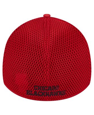 Men's Red Chicago Blackhawks Active Subtle Camo 39THIRTY Flex Hat
