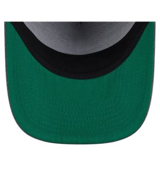 Men's Charcoal Los Angeles Lakers Throwback Washed Pre-Curved 9FIFTY Snapback Hat