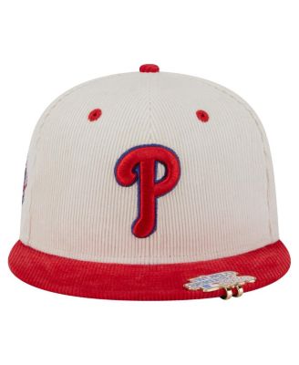 Men's Cream/Red Philadelphia Phillies Two-Tone Corduroy 59FIFTY Fitted Hat