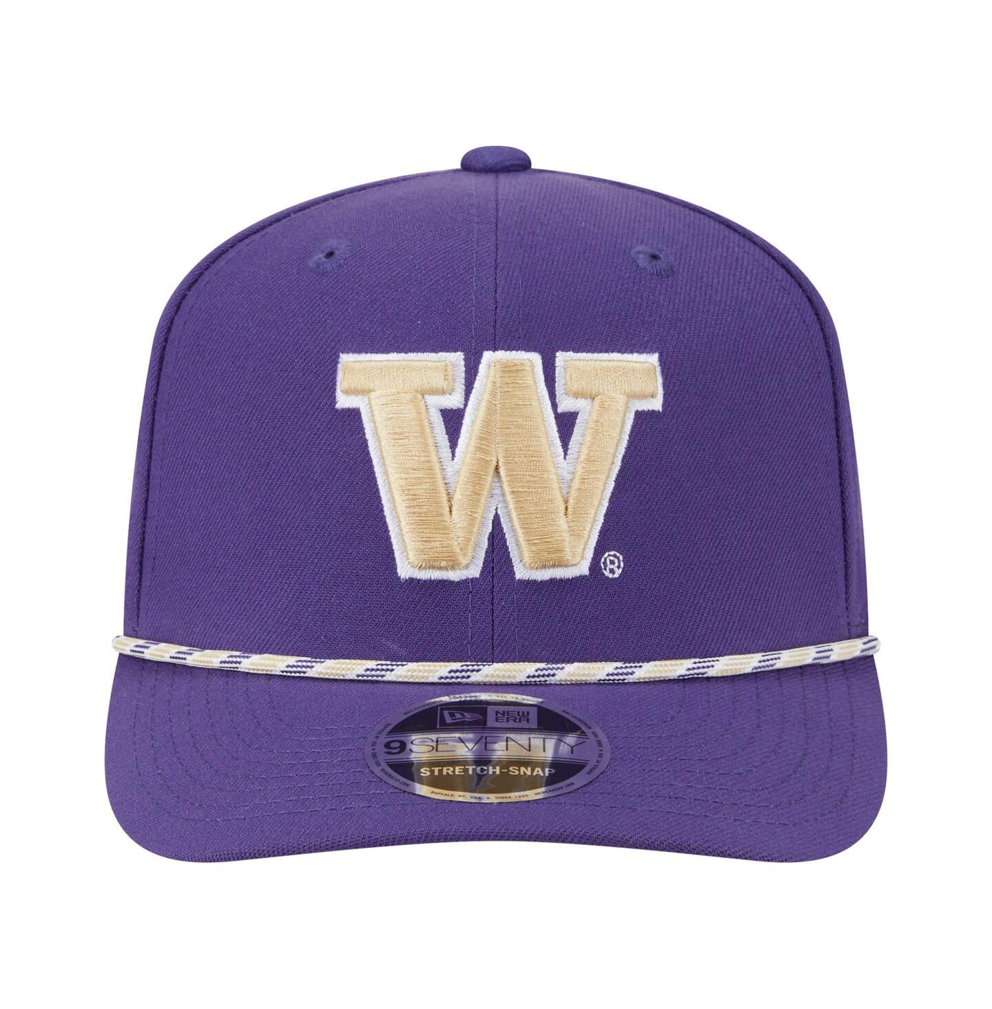 Мужской головной убор New Era Purple Washington Huskies Game Day Multi-Rope 9SEVENTY Stretch-Snap Hat — фото 3