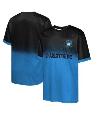 Outerstuff - Big Boys and Girls Black Charlotte FC Stalwart Defender T-Shirt