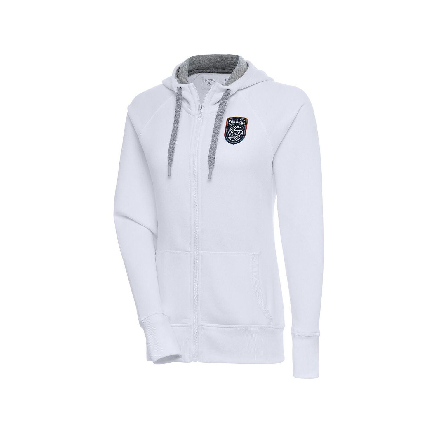 Women's White San Diego FC Victory Full-Zip Hoodie Jacket