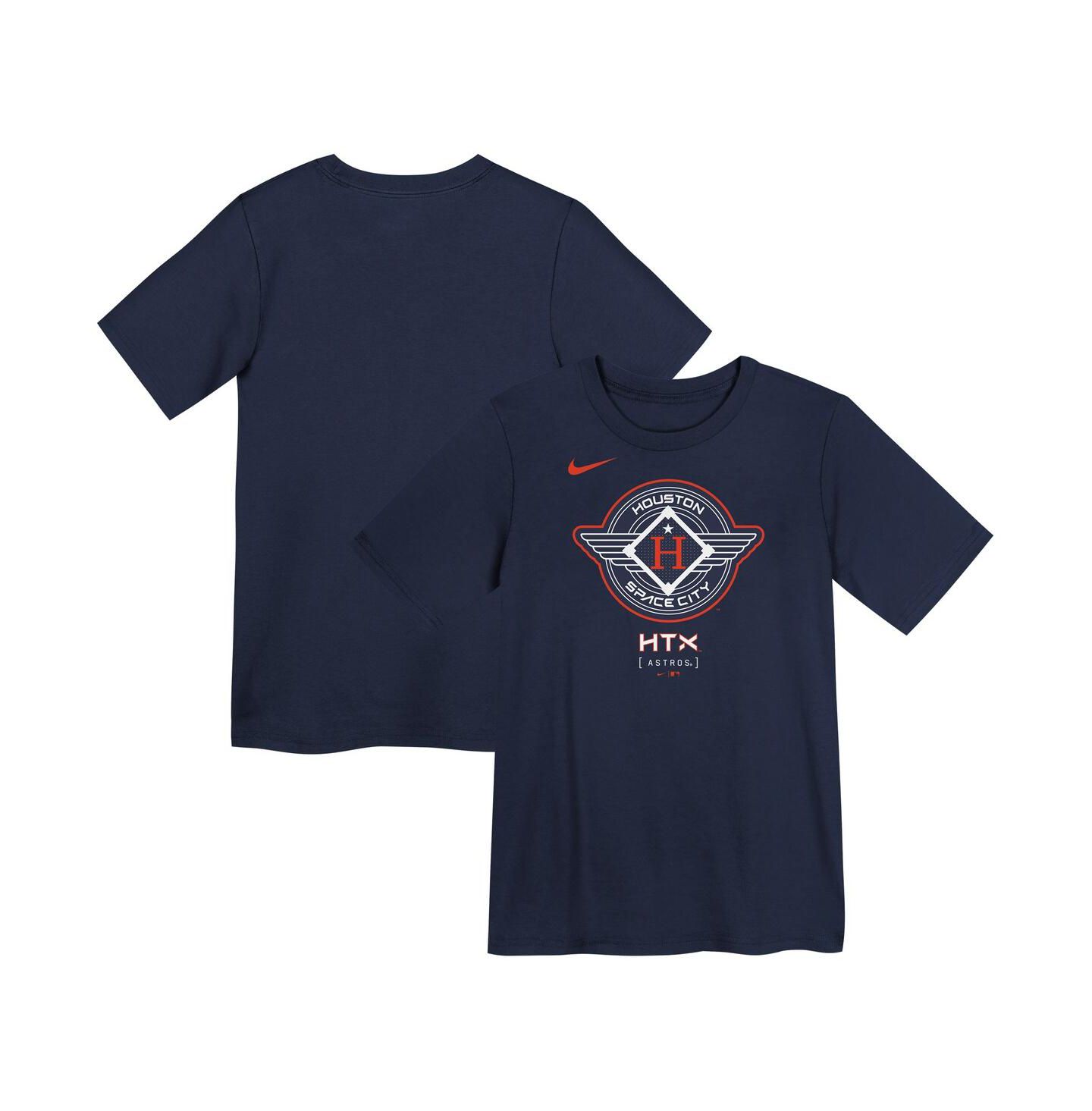 Футболка Nike Navy Houston Astros 2025 City Connect для мальчиков — фото 1