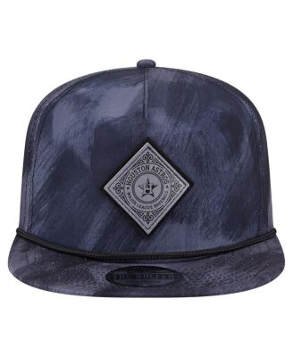 Men's Navy Houston Astros Printed Golfer Snapback Hat
