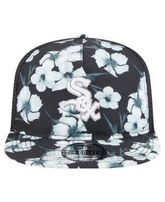 Men's Black Chicago White Sox Adventure Pattern Golfer Trucker Snapback Hat