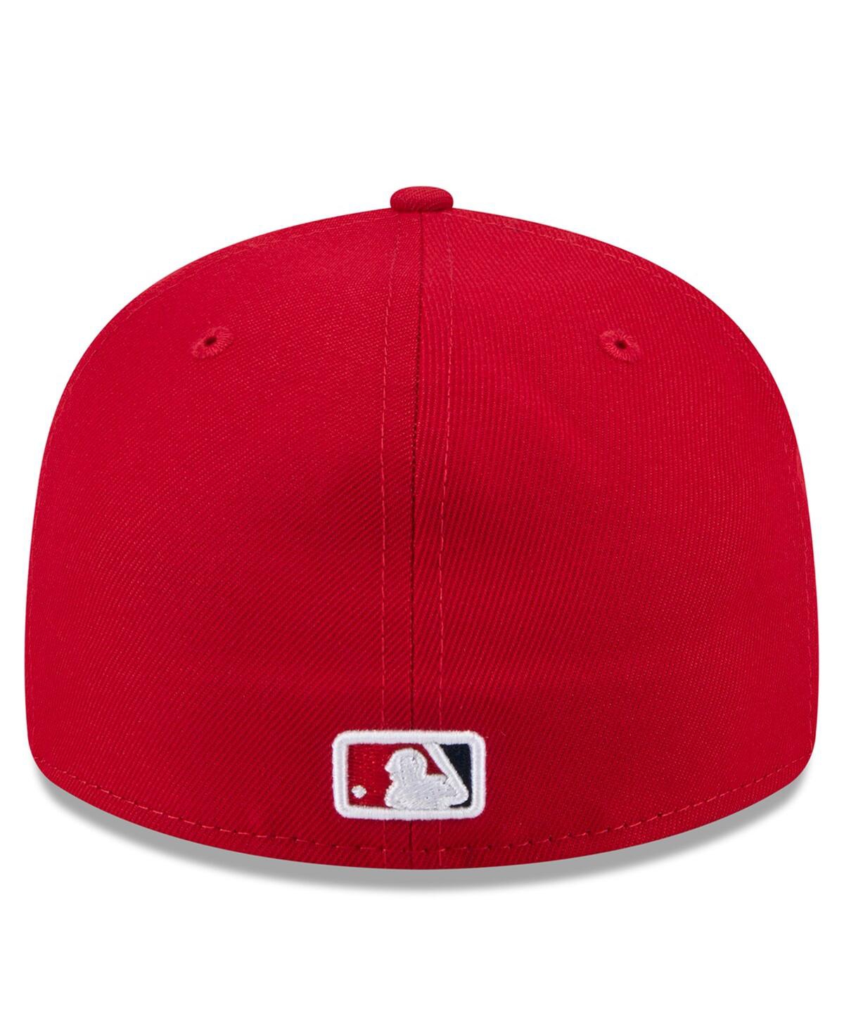New Era Men's Red Los Angeles Angels 2025 Jackie Robinson Day Retro Crown 59FIFTY Unstructured Fitted Hat