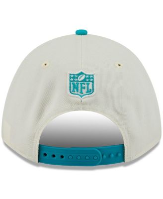 Men's Cream/Aqua Miami Dolphins 2025 NFL Draft 9FORTY A-Frame M-Crown Adjustable Hat