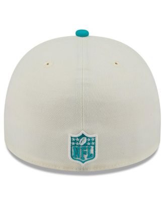 Men's Cream/Aqua Miami Dolphins 2025 NFL Draft A-Frame 59FIFTY Fitted Hat