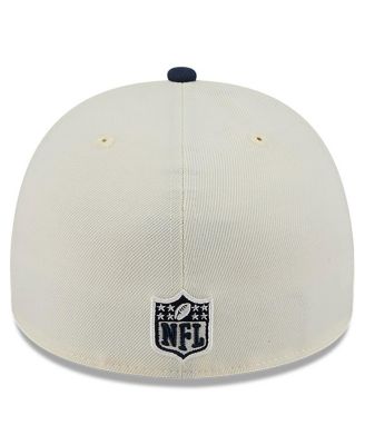 Men's Cream/Navy Dallas Cowboys 2025 NFL Draft A-Frame 59FIFTY Fitted Hat