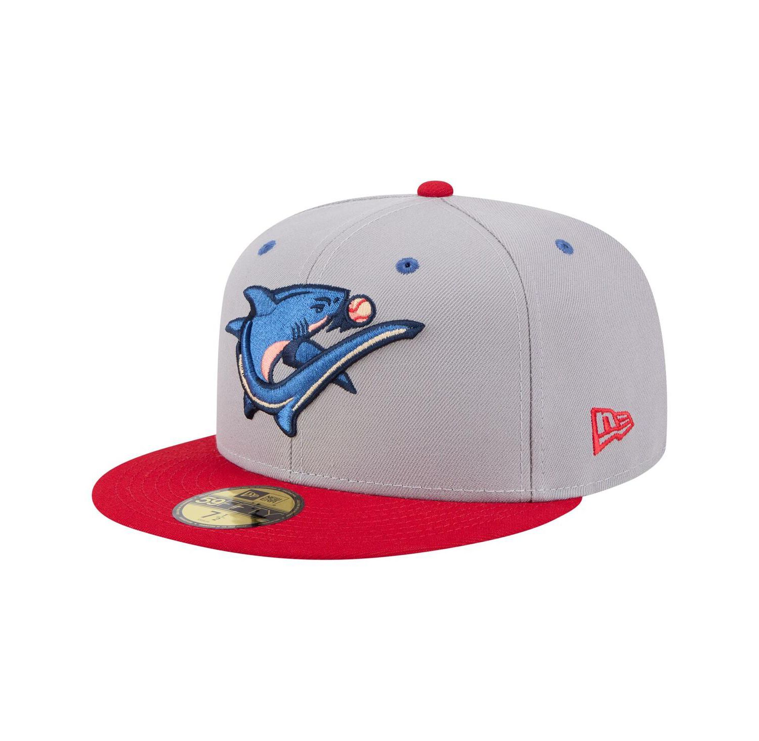 Men's Gray/Red Clearwater Threshers Authentic Collection 59FIFTY Fitted Hat
