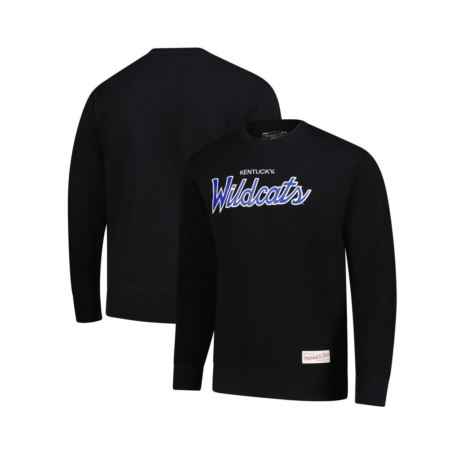 Men's Black Kentucky Wildcats Elite Script Pullover Sweatshirt