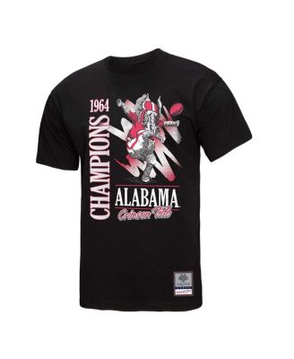 Men's Black Alabama Crimson Tide Retro Brush Mineral Wash T-Shirt