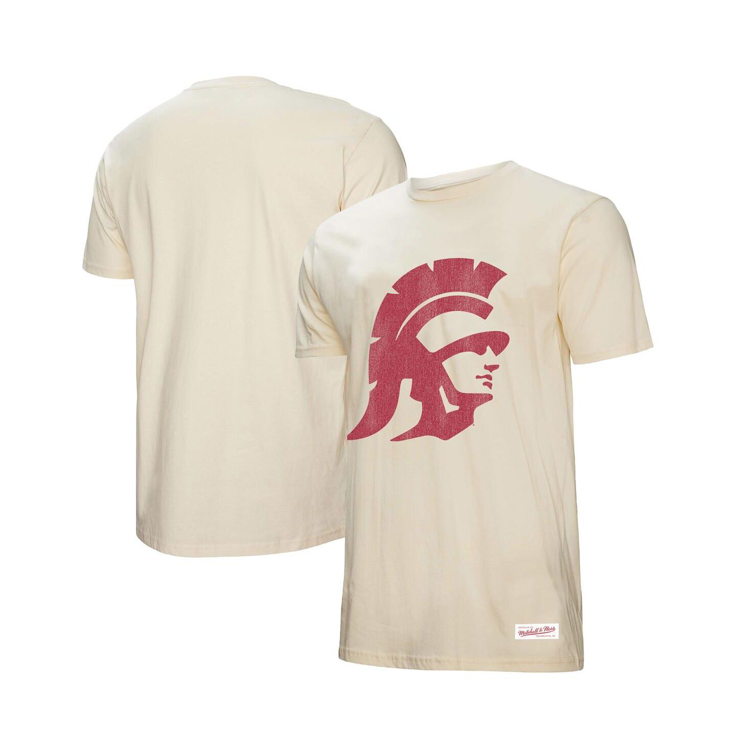 Мужская футболка Mitchell & Ness Cream USC Trojans Vintage Tone — фото 1