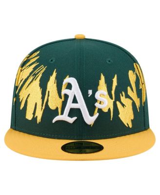 Men's Green/Gold Athletics Retro Pattern 59FIFTY Fitted Hat