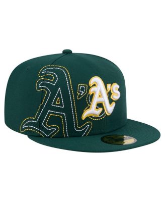 New Era - Men's Green Athletics Yarn Stitch 59FIFTY Fitted Hat