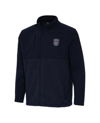 Antigua - Men's Navy San Diego FC Daily Fused Full-Zip Jacket