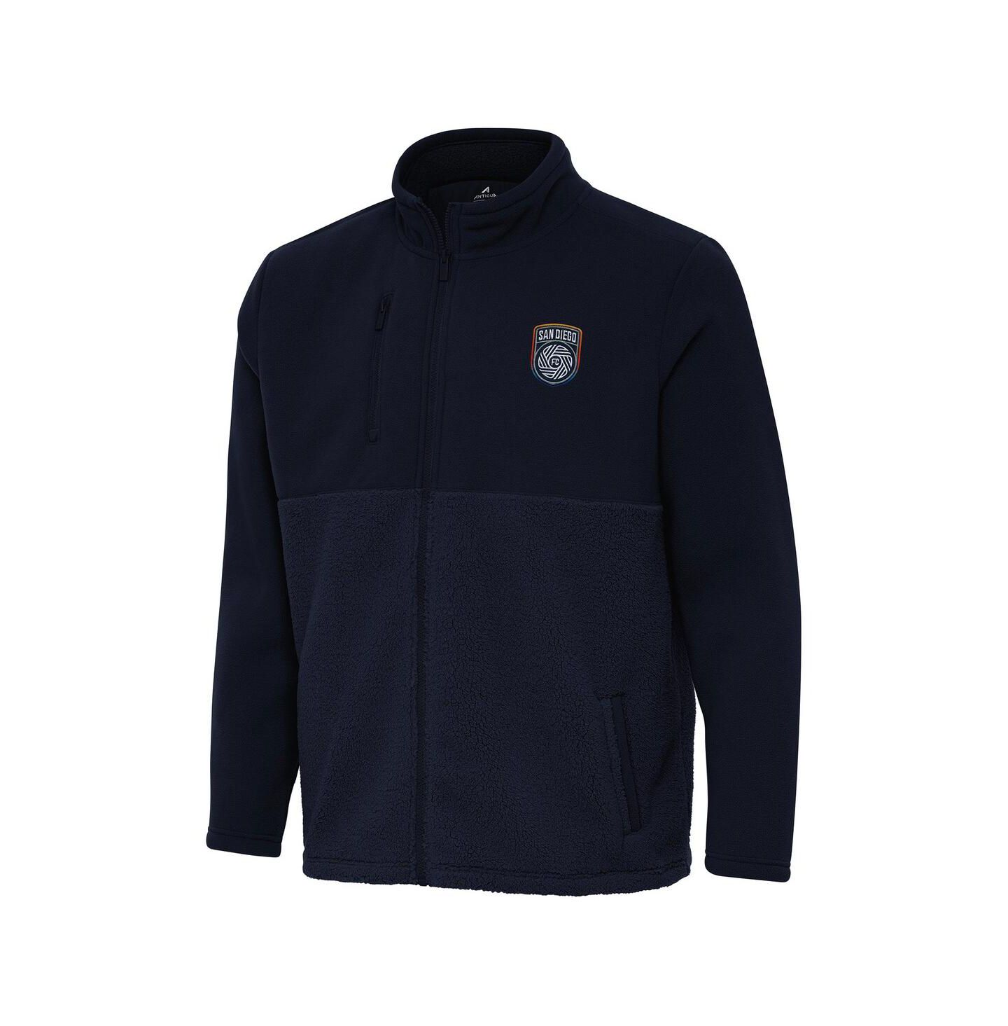 Мужская куртка Antigua Navy San Diego FC Daily Fused Full-Zip — фото 1