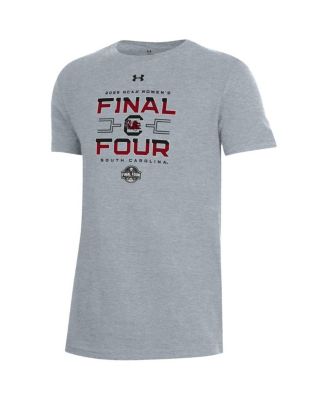 Big Boys and Girls Gray South Carolina Gamecocks 2025 NCAA Women's Basketball Tournament March Madness Final Four Locker Room T-Shirt