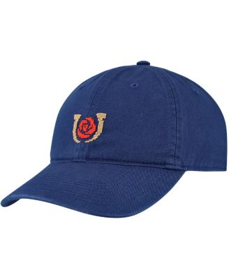 Smathers & Branson - Men's and Women's Navy Kentucky Derby Horseshoe and Rose Adjustable Hat
