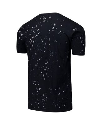 Men's Black/White New York Yankees Splatter T-Shirt