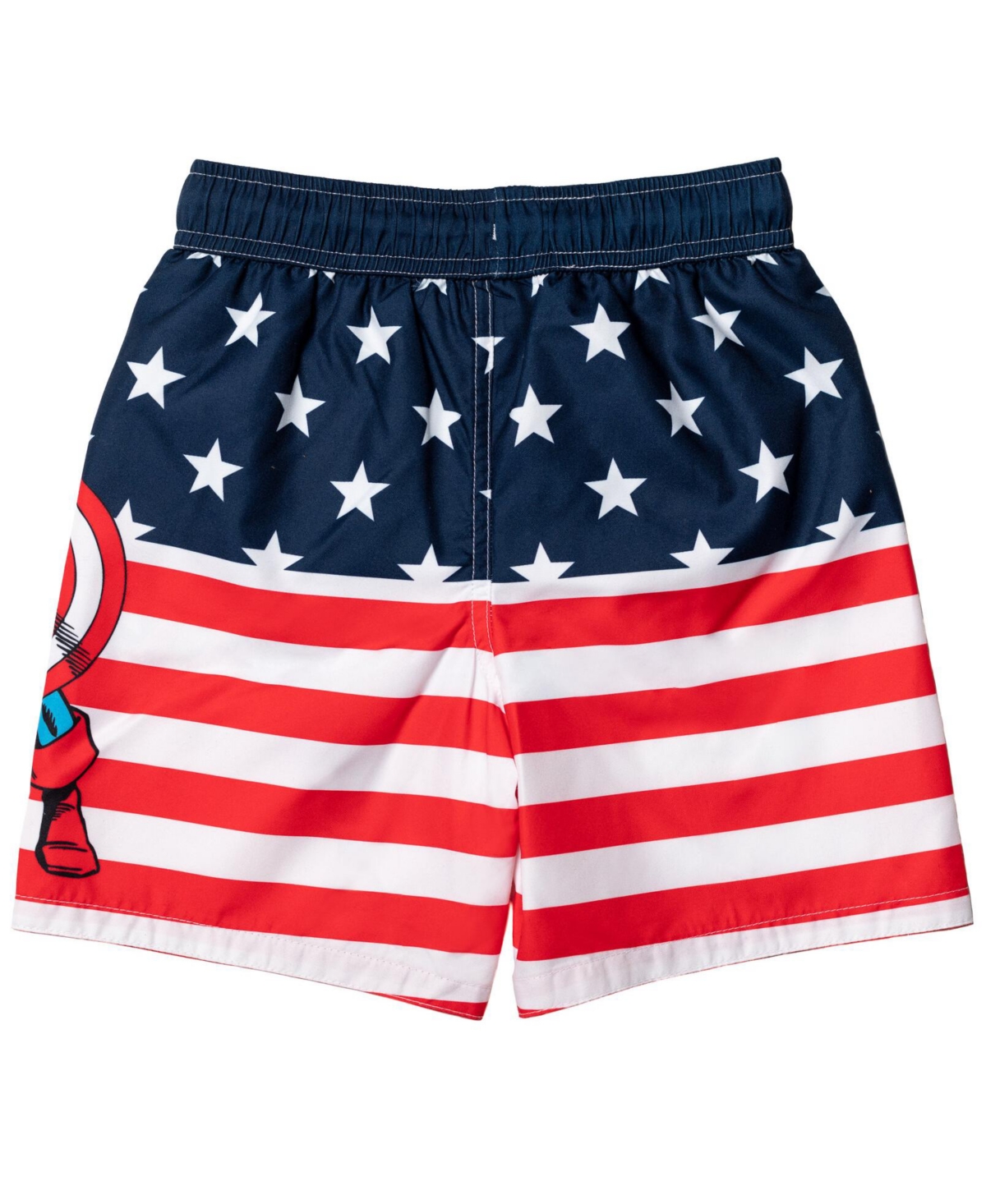 Avengers Toddler Boys Captain America Upf 50+ Rash Guard and Swim Trunks Outfit Set