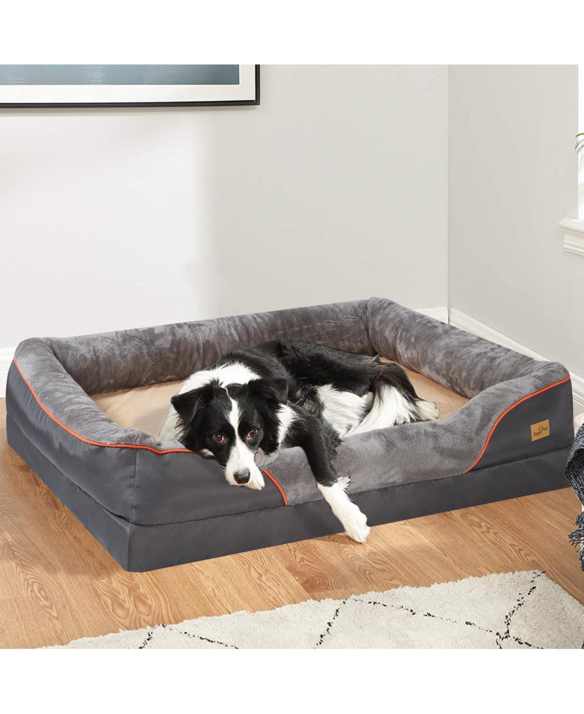 Bingopaw Luxury Large Warm Washable Orthopedic Pet Bed for Dogs/Cats