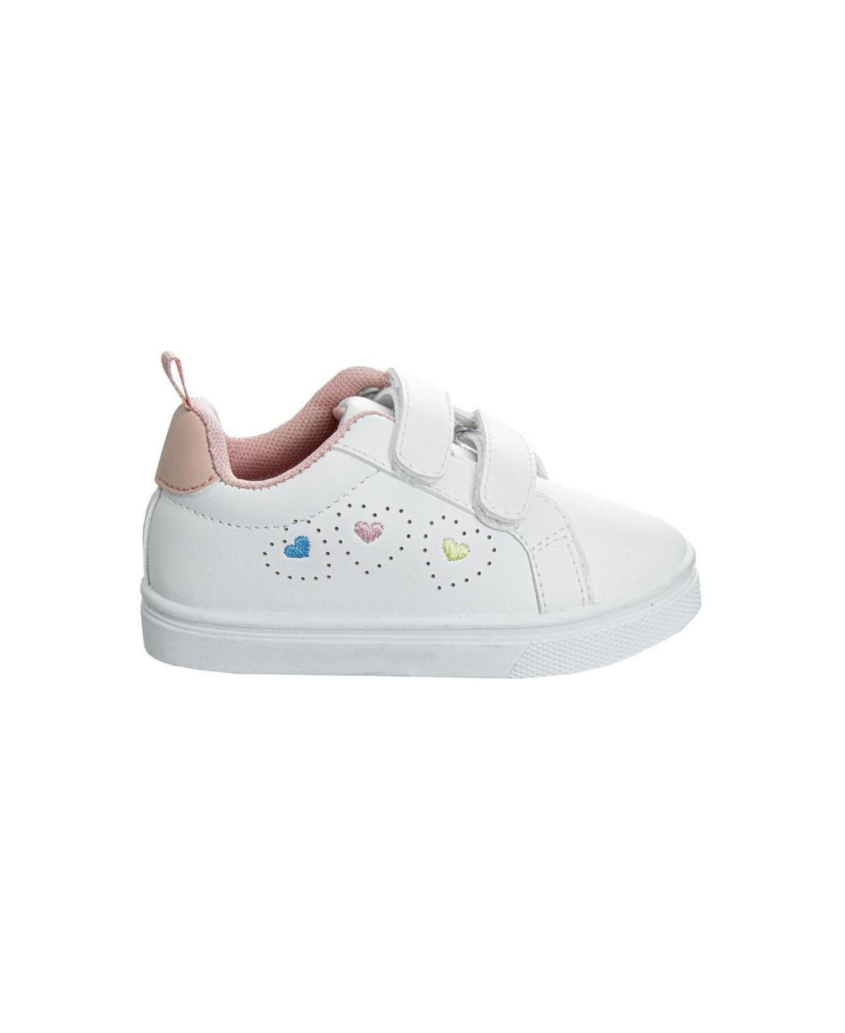 Laura Ashley Toddler Girls Heart Pattern Sneakers In White