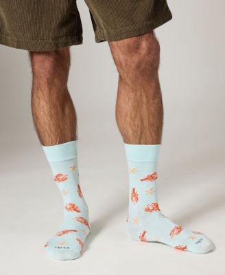 Men's Lobster Rayon Crew Socks